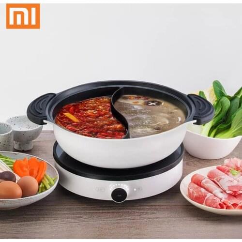 XIAOMI Two-Flavor Hot Pot For Induction Cooker Non-Stick Hot Pot Kitchen Household Large Capacity Cooking Pot 26cm 4L