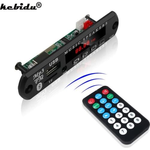 Kebidu Bluetooth MP3 Player Decoder Board FM Radio TF USB 3.5 Mm AUX Audio Handfree Car Kit For Car For Iphone Android Phone