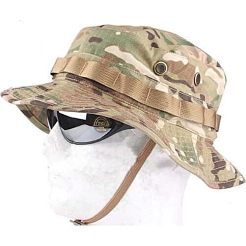 EMERSON Boonie Hat Military Tactical Army Hat Anti-scrape Grid Fabric camouflage Hunting hat multicam EM8553