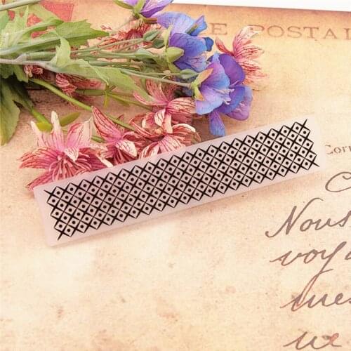 15x3cm Lace grid Embossing folders Plastic Scrapbooking DIY Template Fondant Easter Cake Photo Album Card Making