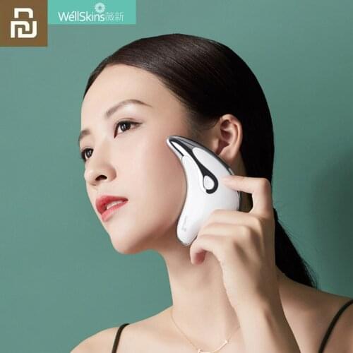Xiaomi WellSkins Micro Current Intelligent Lifting Scraping Massage Instrument Tighten Face Contour Curve Massage Tool BJ808