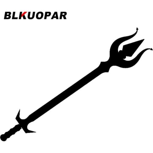 BLKUOPAR for Trident Weapon Car Stickers Simple Personality Decals Die Cut Occlusion Scratch Creative Windows Caravan Decor