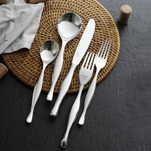 Stainless Steel Nordic Cutlery Portable Fork Knife Travel Utensil Portable Sliver Cutlery Set Stainless Steel Tableware BK50DC