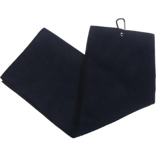 Microfiber Golf Towel With Hook Cleans Clubs Balls Hands Golf Towel 16" X 20" 40x60cm