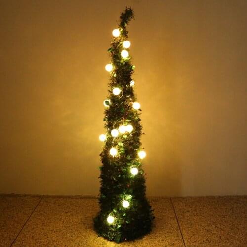 Holiday Wedding Party Decoration Lights 3M LED Cotton Ball Garland String Christmas Christmas Crib Fairy Lights