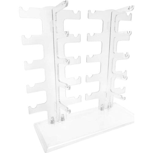 Sunglasses Rack Glasses Holder Two Row 10 Pairs Eyeglasses Benzene Eyewear Display Stand Jewelry Rack