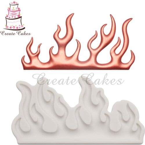 Flame Fondant Silicone Mold DIY Handmade Clay Soap Mould Cake Decorating Tool Baking & Pastry Tool