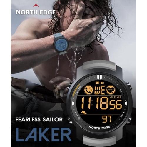 NORTH EDGE LAKER Fitness Smartwatch Sport Pedometer Monitor Bluetooth Multi-functional Health Smart Watch Smart Electronics