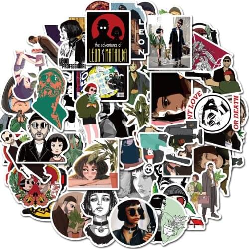 10/30/50Pcs/lot Movie Leon The Professional Stickers Waterproof PVC Laptop Luggage Guitar Skateboard Cool Sticker Kids Toys