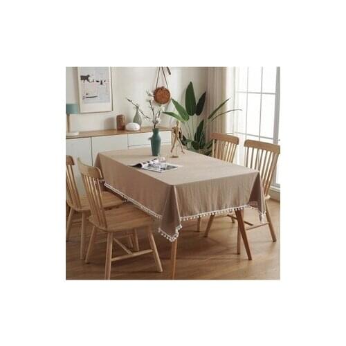 Light Luxury High Quality Tablecloth Cotton Linen Table Cover Multi Functional Dining Room Picnic Christmas