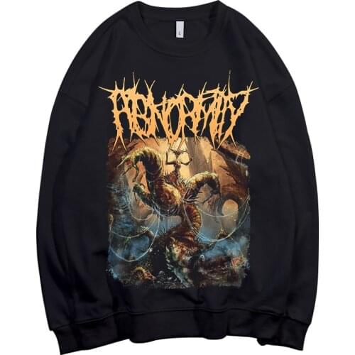 2 Designs ABNORMITY Band Pollover Sweatshirt Rock Hoodie Heavy Power Metal Sudadera Rocker Streetwear Fleece Outerwear