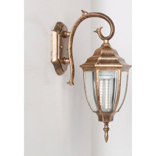 European Style Outdoor Waterproof Wall Lamp Balcony Entrance Lamp Led Corridor Wall Lamp Outdoor Courtyard Villa Simple Retro