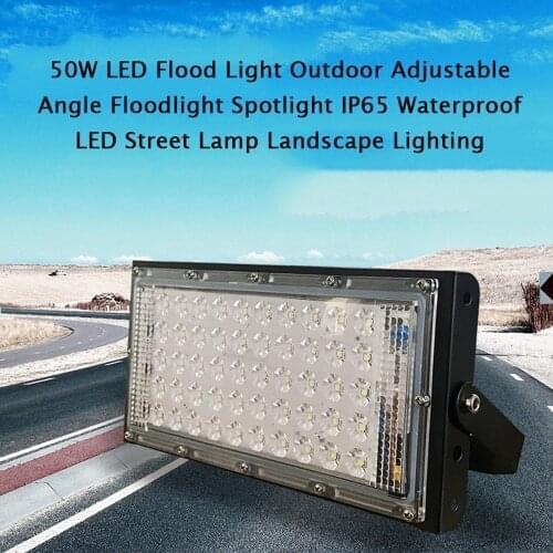 50W LED Flood Light Outdoor Adjustable Angle Floodlight Spotlight IP65 Waterproof LED Street Lamp Landscape Lighting