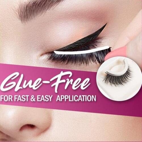 High Quality Glue-Free 3D False Eyelash Extensions Self-Adhesive Reusable Nature Long Eyelash