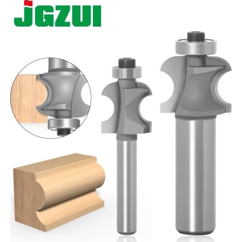 1PC 6mm 1/4Shank Door Lip Finger Grip w/ 3/8" Radius Router Bit Trimming Wood Milling Cutter for Woodwork Cutter Power Tools