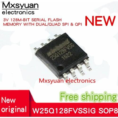 10pcs~100pcs/LOT 25Q128FVSG W25Q128FVSSIG W25Q128FVSIG W25Q128 SOP-8 New original In stock