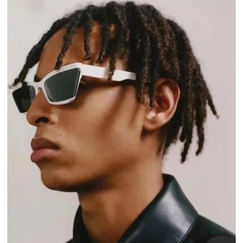 2021 Rectangle Vintage Sunglasses Women Men Retro Punk Sun Glass Female Steampunk Cat Eye Eyeglasses Eyewear UV400 Oculos