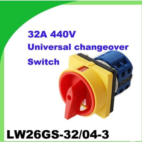 32A 440V 2Postions NO/OFF LW26GS-32/04-3 Rotary universal Changeover Control switch