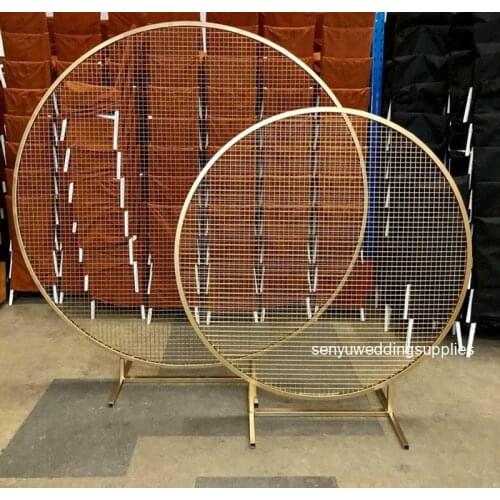 Big round Glamorous Tall Gold Metal Elegant Display Plinth Centerpiece Stand senyu1986