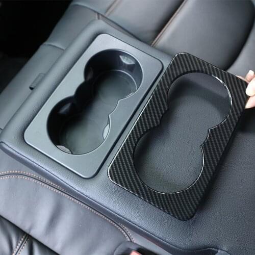 For Land Rover Defender 110 130 2020For Jaguar F-Pace X761 XE X760 XF X260 Car Rear Seat Water Cup Holder Cover Trim Accessories