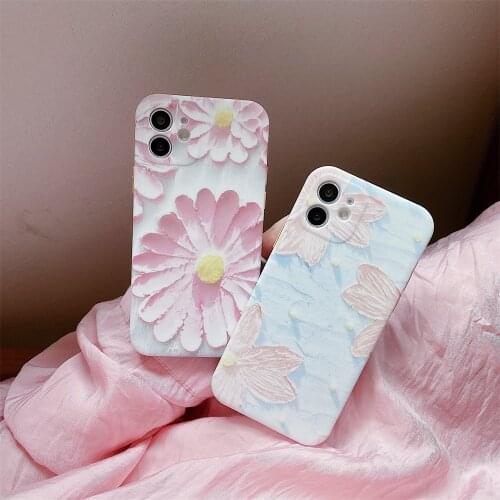 Luminous Water Sticker Embossed TPU Phone Case For Iphone 12 11 Pro Max X Xr Xs Max 7 8 Plus Shockproof Silicone Back Cover