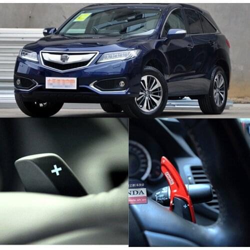 2pcs Steering Wheel Aluminum Shift Paddle Shifter Extension For ACURA RDX 13-16 Car-styling