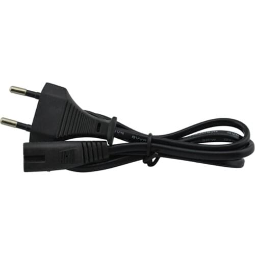 For PS2 for PS3 slim EU plug 2-Prong Port AC power cable cord for Sony Playstion 4 Console Power Supply for xbox EU