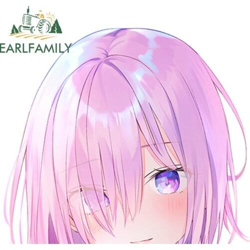 EARLFAMILY 13cm x 11.4cm for Fate Grand Order Mash Kyrielight Car Stickers Anime Waterproof Decals Sunscreen Car Styling