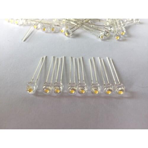 F5 5mm 23 mm White Straw Hat Super bright LED Light Lamp Super Bright Led Emitting Diode F5 LED light for DIY lights