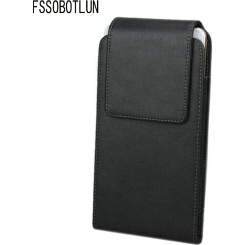 FSSOBOTLUN,For Doogee X9 Pro Y6 Y6C 5.5" 360-Degree Rotating Clip Pouch Bag PU Leather Vertical Pocket Belt Waist Phone Case
