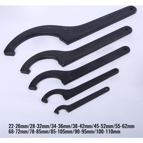 1 Pcs Hook Wrench C Spanner Chrome Vanadium Steel Adjustable For Motorcycle Shock Absorber Suspension Repair Tools Hand Tools