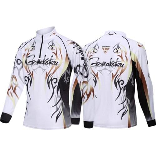 Gamakatsu Male Outdoor Sports Fishing Shirts Clothing Long Sleeve M-5XL Anti UV Breathable Cycling Hunting Hiking Clothes Pesca