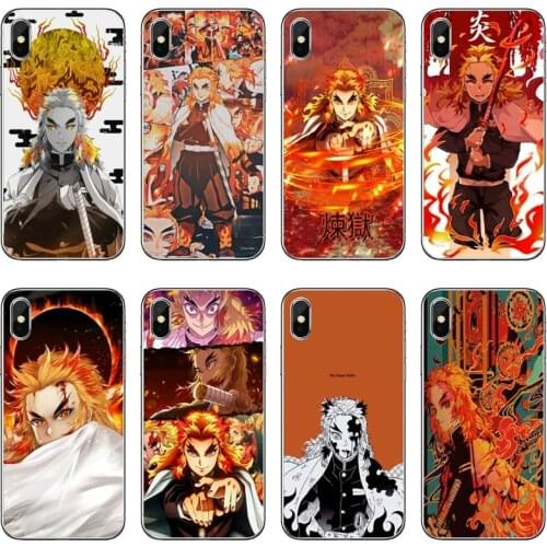 Rengoku Kyojuro Demon Slayer Soft Phone Case For Samsung Galaxy A71 A70 A60 A51 A50 A41 A40 A31 A30 A20E A21S A12 A10 A7 A5 A3