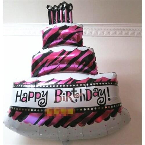 2018 New Sale Balloons Decoration Birthday Helium Balloon 6pcs/lot Happy Birthday Aluminium Foil Balloons For Party Decoration