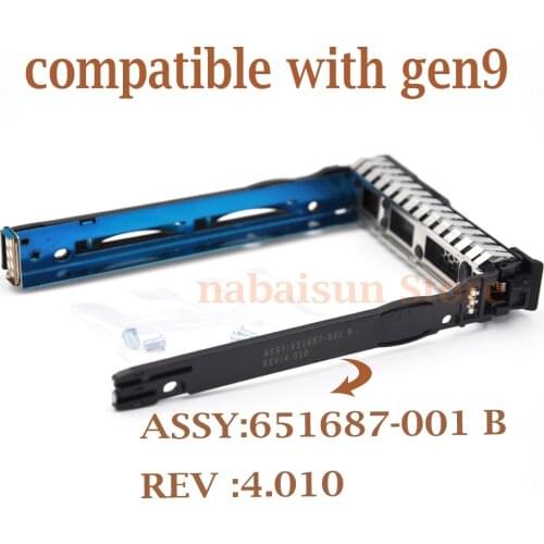 NEW 651687-001 2.5" Hot-Swap SAS SATA Hard Disk Drive Caddy for GEN 9 /Gen8 server , New retail, with screws