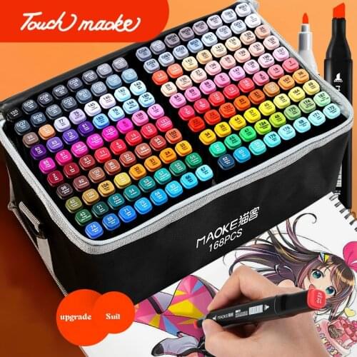 Wholesale quality touch marker set color art students animation oil pen kids paint brush watercolor brushes watercolor brush