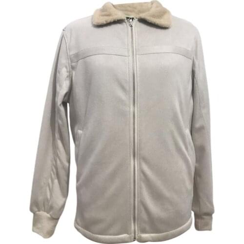 Autumn Winter Men Turn Down Collar Long Sleeve Suede Warm Coat Motorcycle Jacket Motorcycle Mens Jackets Black Coats Mens