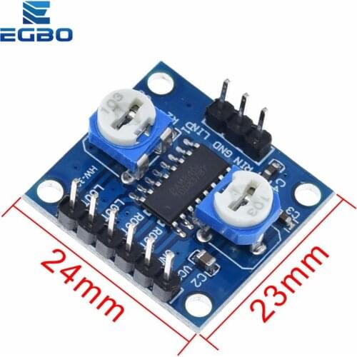 1PCS EGBO PAM8406 Digital Amplifier Board With Volume Potentiometer 5Wx2 Stereo M70