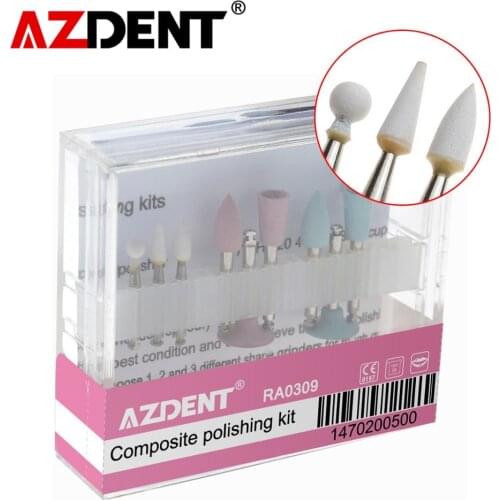 Light-curing resin polishing set polishing set ceramic silicon rubber slow bending machine grinding head