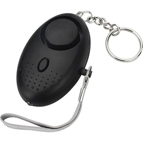 Portable Emergency Personal Security Alarms Self-Defense 130 Decibels LED Light Safety Key Chain Pedant For Woman Kids Elderly