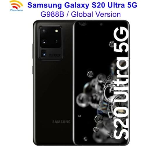 Samsung Galaxy S20 Ultra 5G G988B/DS Global Version 6.9" 12GB 128GB 4 Camera Octa Core Exynos NFC Original Cell Phone