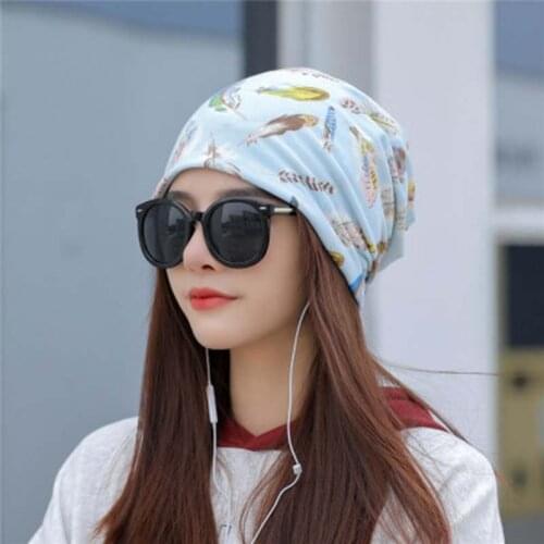 Spring/Summer/Autumn/Autumn Hat Female Thin Section Soft Turban Windproof Baotou Head Protection Nightcap H22