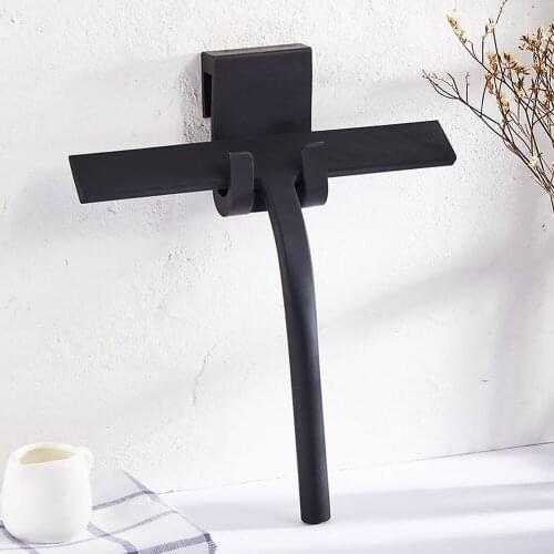 Window Glass Wiper Scraper Cleaner Silicone Shower Squeegee Bathroom Window Glass Mirror Wiper Cleaner with Hook