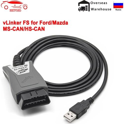 Vgate vLinker FS ELM327 HS/MS-CAN For Ford FORScan ELM 327 OBD 2 OBD2 Car Diagnostic Scanner Interface Tools OBDII For Mazda