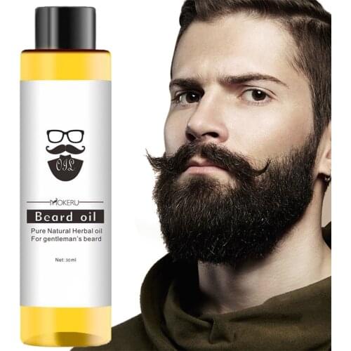 1 pc 30ml Mokeru 100% Organic Beard Oil Hair loss Products Spray Beard Growth Oil For Growth Men Beard Grow Pro TSLM1