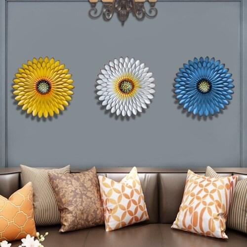 1Pcs Creative Iron Flower Ornaments Living Room Sofa Background Wall Decor Home Decoration Accessories Garden Decoration Outdoor