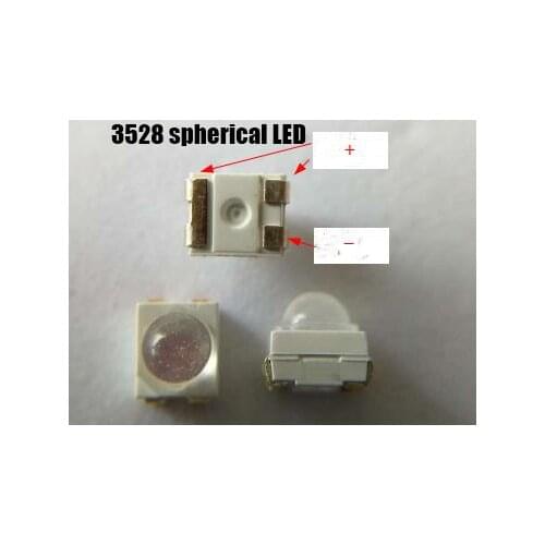 100PC SMD Led Diode 3528 spherical LED SMD light-emitting diode LED Chip Bullet led lamp
