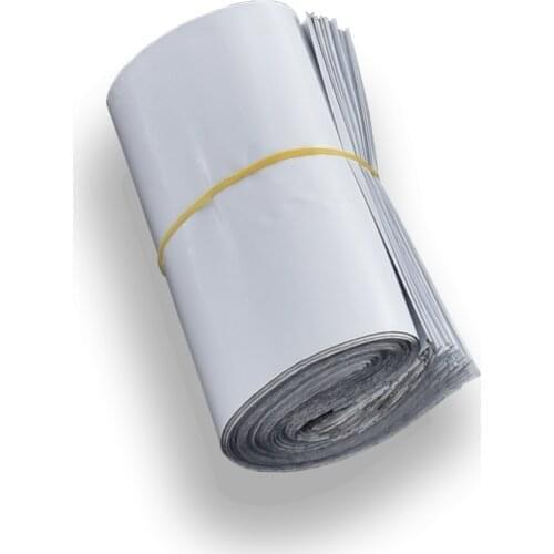 100pieces 11x18+4cm White Courier Bag Courier Envelope Shipping Bags Mail Bag Mailing Bags Envelope Self Adhesive Plastic Pack
