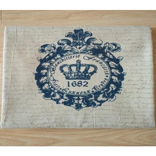 150cm X 50 cm positioning the crown pattern fabric cotton linen printed cloth for tablecloth/pillow/curtains/decorative cloth
