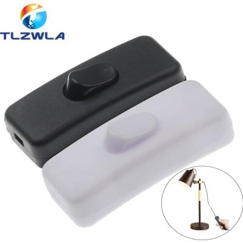 2PCS Light Switch AC 0-250V 6A Lnline ON/OFF Table Desk Lamp Cord Cable Toggle Rocker Switches Control For LED Lighting